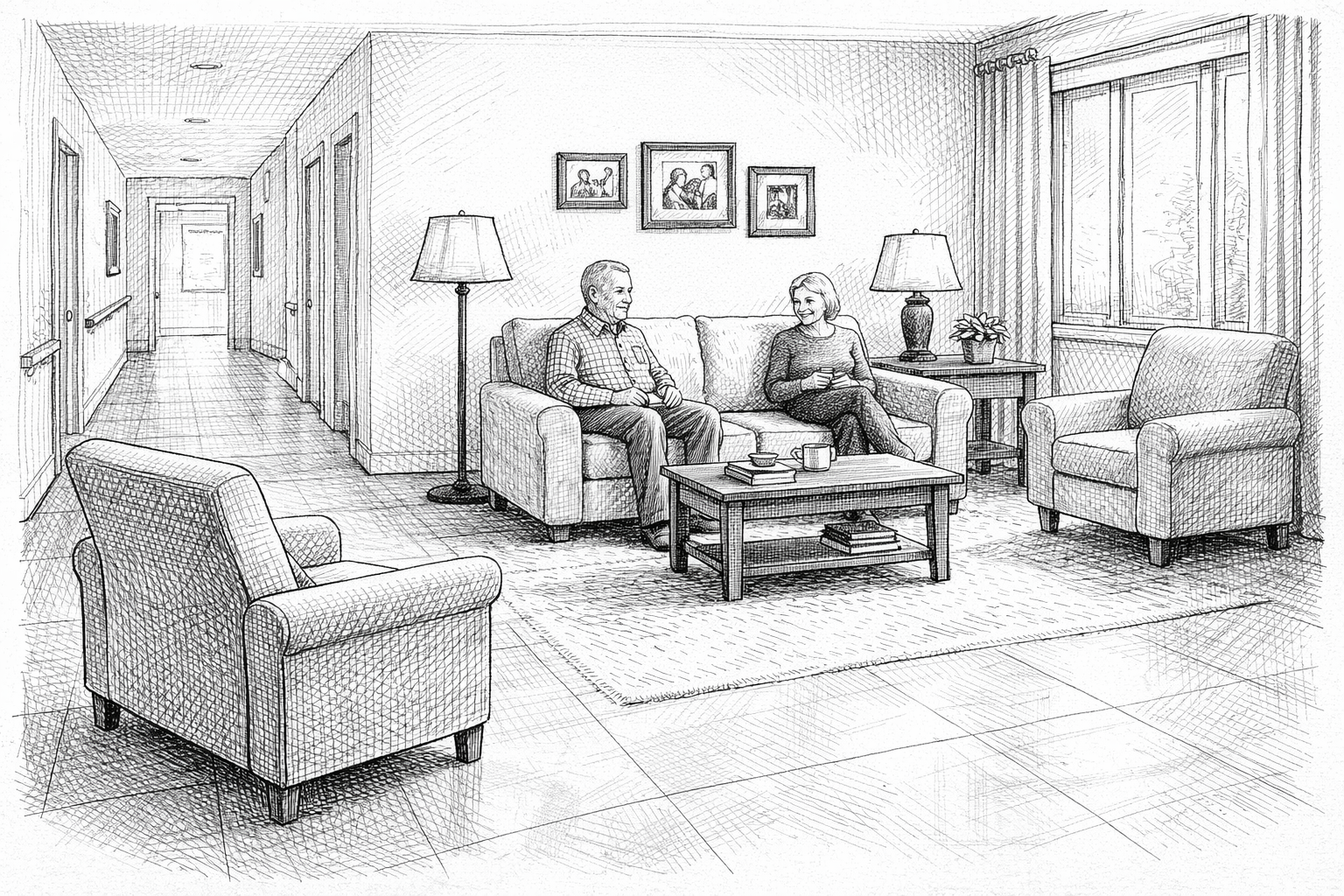 Living room - calm and social space