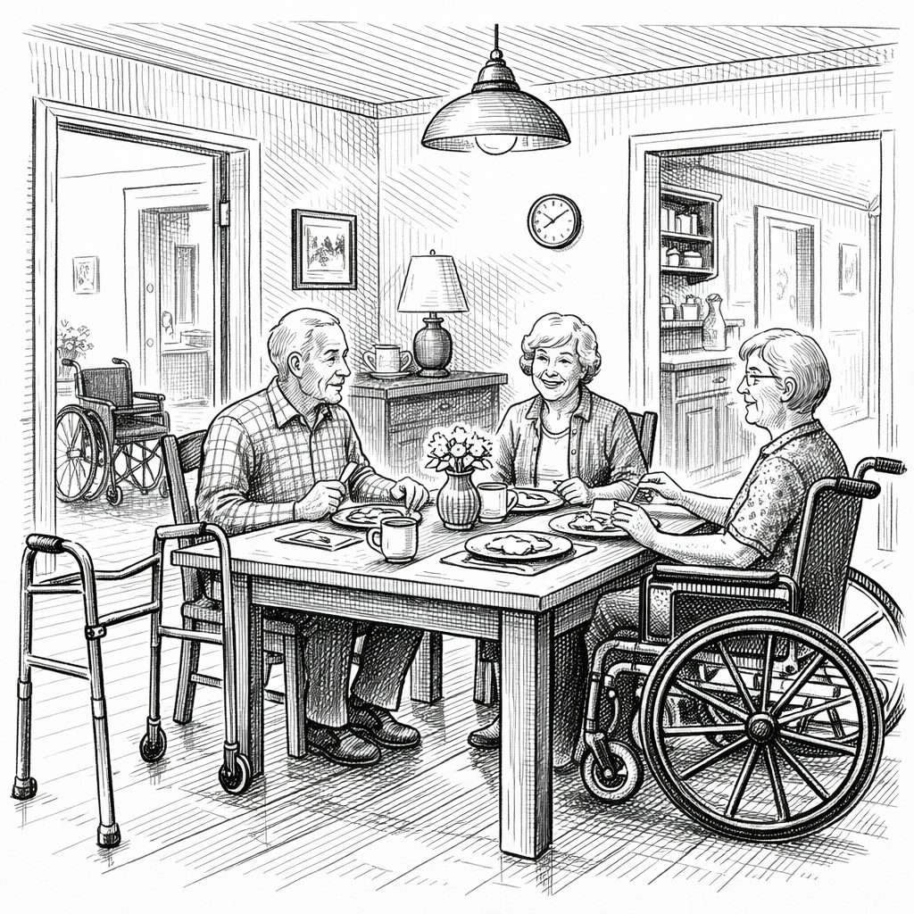 Dining room - accessible and well-lit